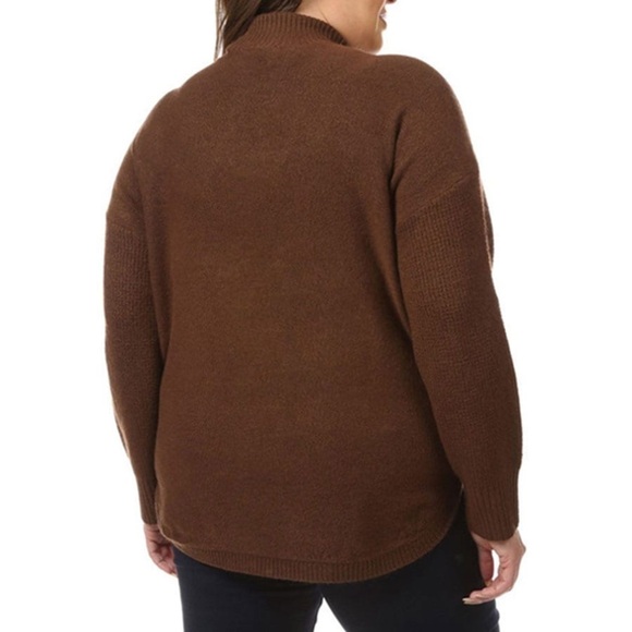 B12.05 NWT Tribal Mock Neck Jacquard Sweater (Plus Size) 1X • MSRP $98 - Picture 5 of 11